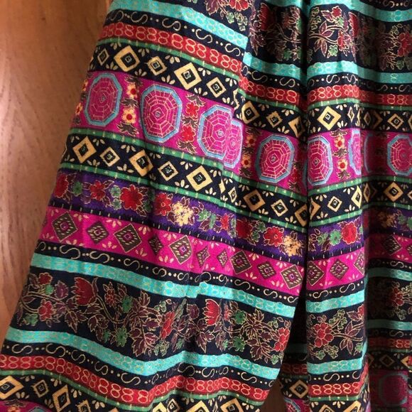 Vintage Lady Carol of NY Pink Floral & Striped Open Jacket Size 14 - Picture 6 of 13